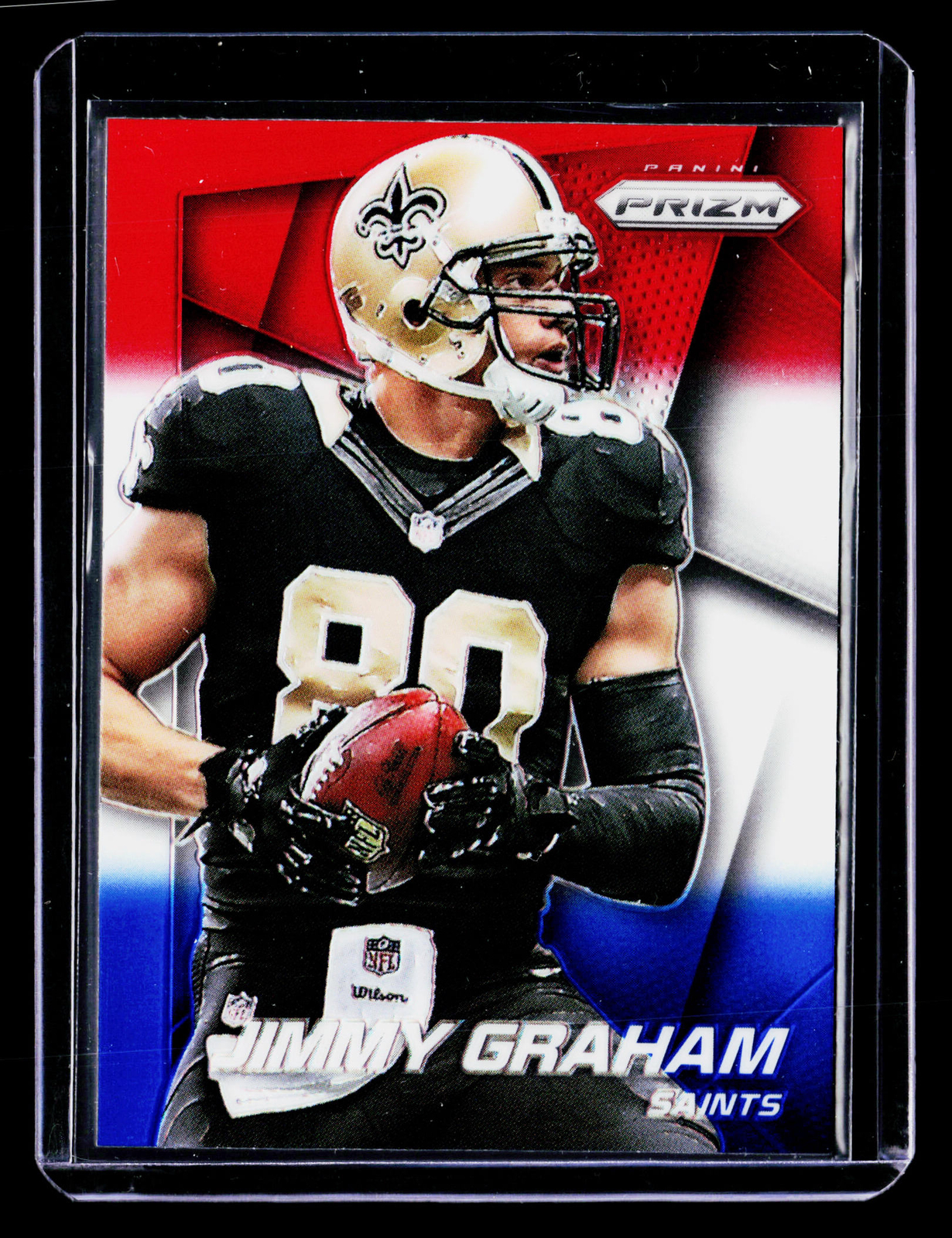 2014 Panini Prizm Red White And Blue Prizm Jimmy Graham #19 New Orleans Saints