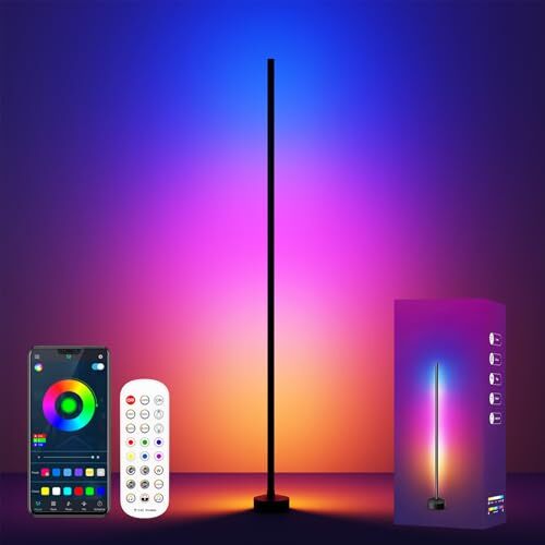 LED Corner Floor Lamp RGB & Warm White Standing Smart Corner Light
