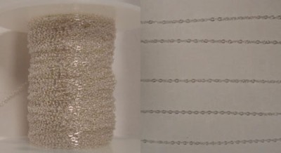 1mm 925 Solid Sterling Silver Fine Delicate Cable Chain ~ Various Bulk Lengths