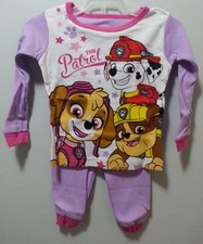 NEW GIRLS 2 PIECE PAJAMA SET PAW PATROL LONG SLEEVE PANT SLEEPWEAR 12m 18m