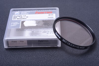   HAMA SKYLIGHT 1A 55MM LA+10 (4) FILTER GENUINE LENS OR CAMERA W/ KEEPER 33-1