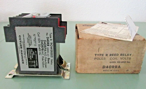 Eaton Cutler Hammer D40RBA Type R Reed Relay 120V 50-400Hz