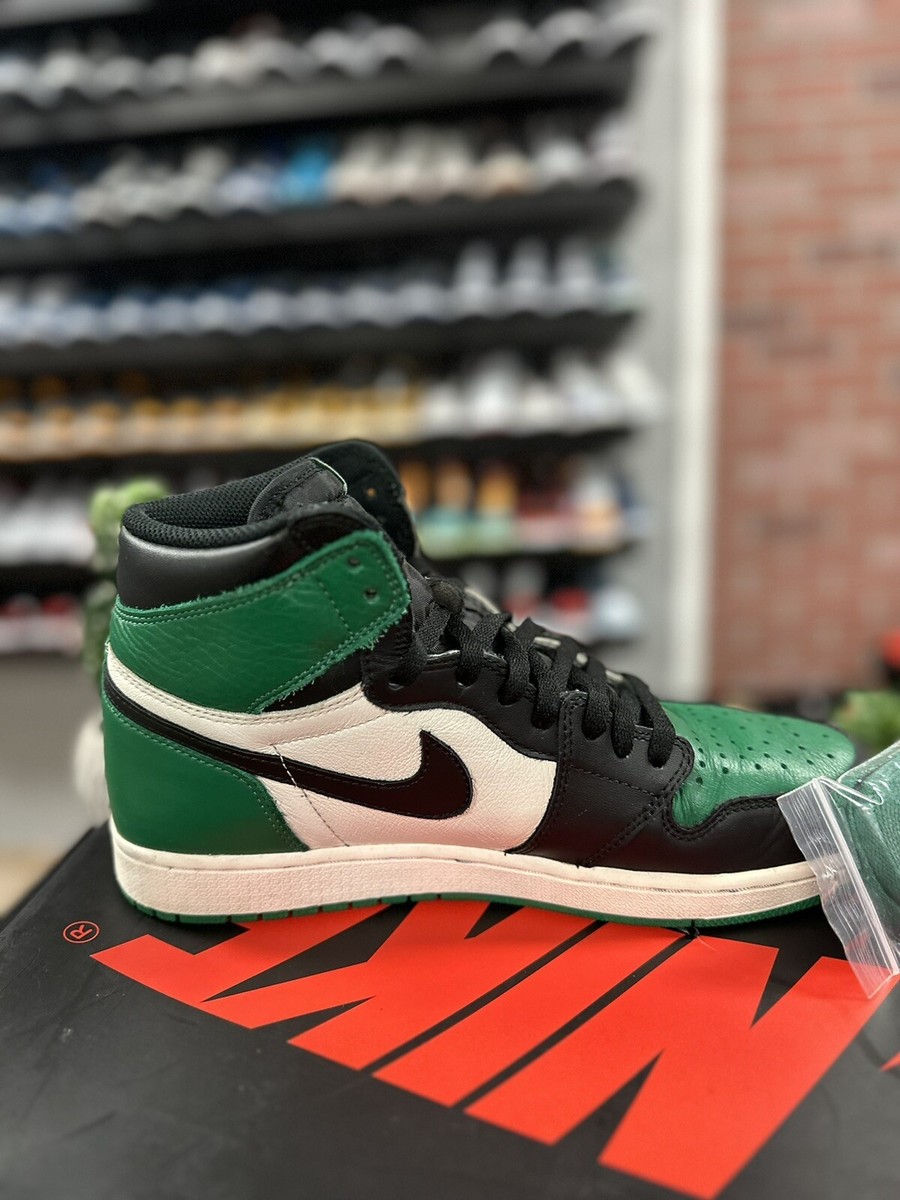 シューズ(男性用) Nike Air Jordan 1 Pine Green 28.5 Nike Air Jordan 1 Low Pine Green Men's Retro Sneakers 553558