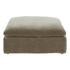 Moe's Home Collection Clay Ottoman Desert Sage Fabric Ottomans