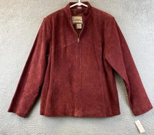 Modern Essentials Women’s Genuine Leather Jacket Zip Red Size L / 81-36