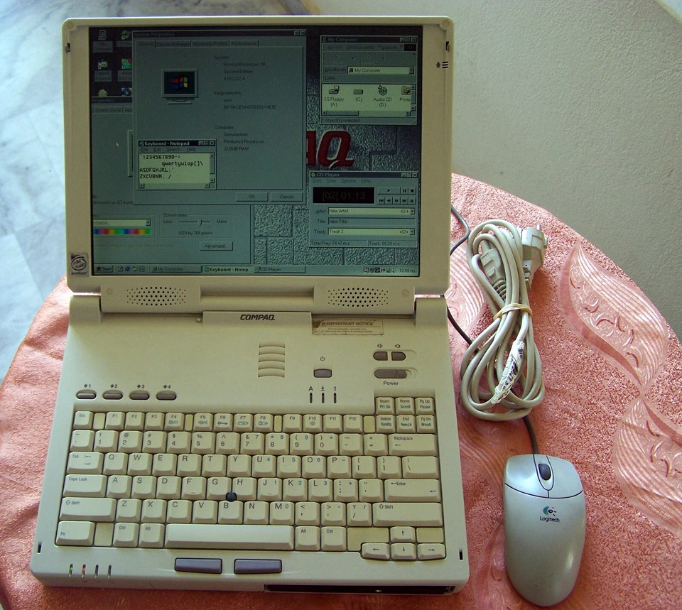 Vtg 1997 Compaq Armada 7792 Intel P2 Win-98 Serial Parallel-ΝΟ 1700 ibm dos e500 - Image 3 of 4