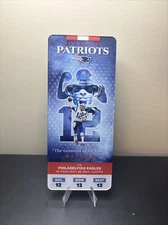 2023 NEW ENGLAND PATRIOTS TOM BRADY RETIREMENT ACRYLIC COMMEMORATIVE TICKET STUB