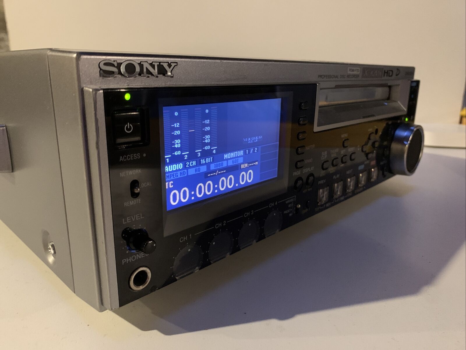 Sony PDW-F70 HD XDCAM Professional Disc Recorder WORKING Low 175