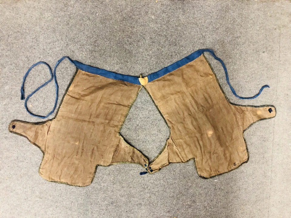 Y5752 YOROI Haidate 铁大腿护卫江户时代日本古董老式装甲装备 — 第 2/4 张图片