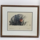 Jane Vorhees Block Print “Woods Impression 34/75 Signed Listed Artist 18”x 15”