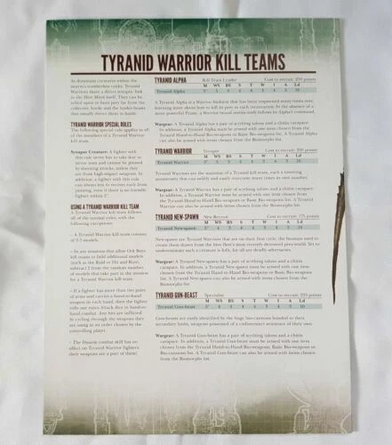 Unbranded Tyranids Warhammer 40K Miniatures