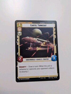 Star Wars: Unlimited - Cartel Turncoat - Shadows of the Galaxy NM/M Condition