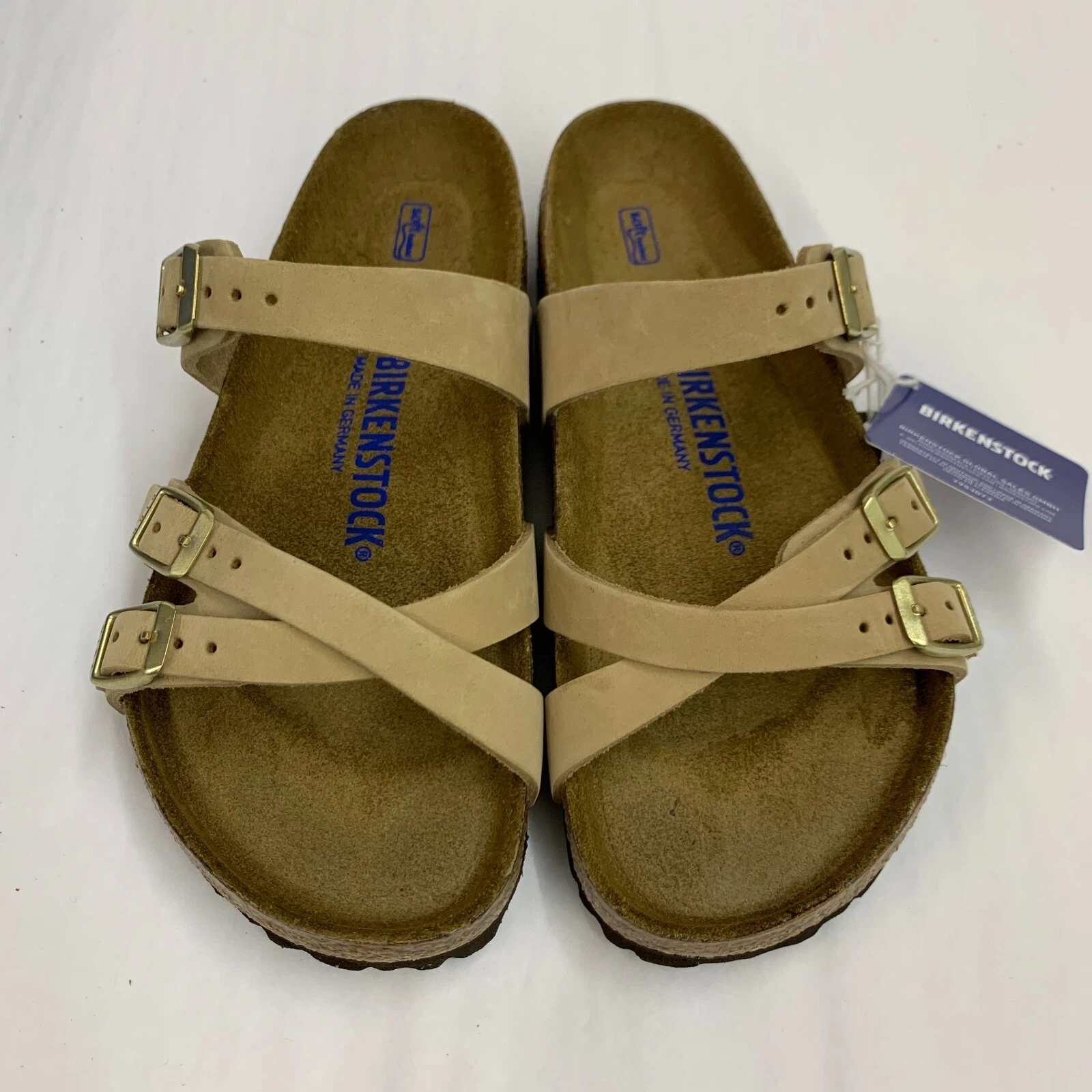 Birkenstock New w/ Box Franca Sandcastle Nubuck Soft Footbed Regular Select Size