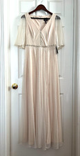 Adrianna Papell By Anthropologie Tulle Ivory Cream Gown Sz 4 NWT Free Ship