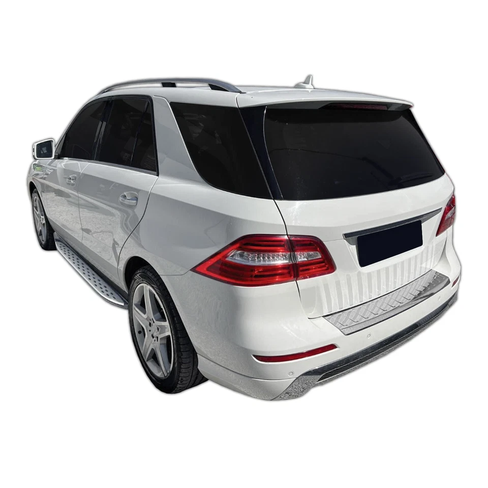 Marche-Pieds Latéraux Aluminium Pour Mercedes ML W166 2011-2019/GLE 2015-2019 - Photo 4/4