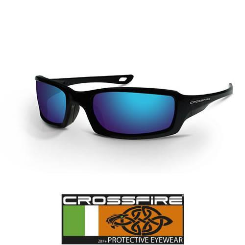 Crossfire Eyewear 20288 M6a Safety Glasses With Blue Frame and Mirror Lens for sale online eBay