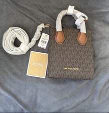 Michael Kors Mercer Extra-Small Logo and Leather Crossbody Bag-RRP £130