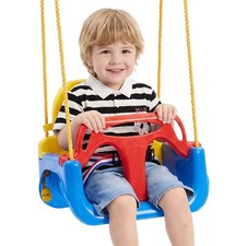 VEVOR 3-in-1 Baby Swing Seat Toddler Swing 300 lbs Adjustable Ropes  Snap Hooks
