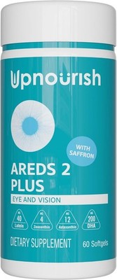 UpNourish AREDS 2+ - Advanced Eye Vitamin Supplement for Macular Health and D.
