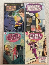 Lotto di 4 fumetti DC vintage romantici cuori segreti 1968 fumetti nazionali FN/VF