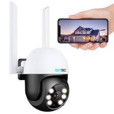 PTZ Security Camera Outdoor, Pan Tilt Dome WiFi IP Camera with Auto Tracking,...