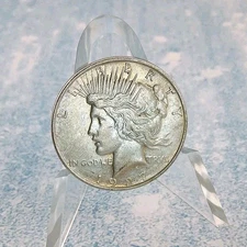 1927 D $1 Peace Dollar 90% Silver Scarce Semi-Key Date Coin