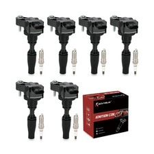 UF830 Ignition Coil Pack and Iridium-Platinum Spark Plugs Set of 6 Compatible...