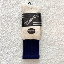 Vintage Socks Ballston Thermal Knit Tube 10-13 Acrylic Cotton New Old Stock NOS