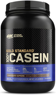 Optimum Nutrition 100% Micellar Casein Protein Powder, Muscle Recovery Chocolate