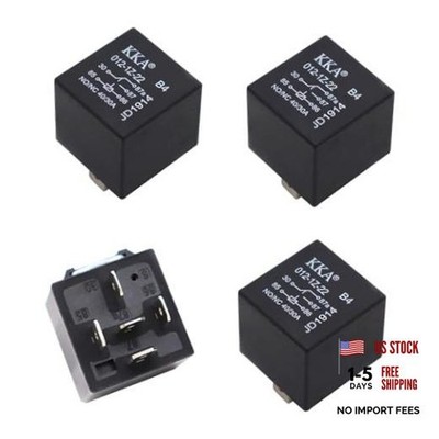 4 PCS Car 5-pin Relays, 12 V Copper Wire Rapid Response Relay Switch,