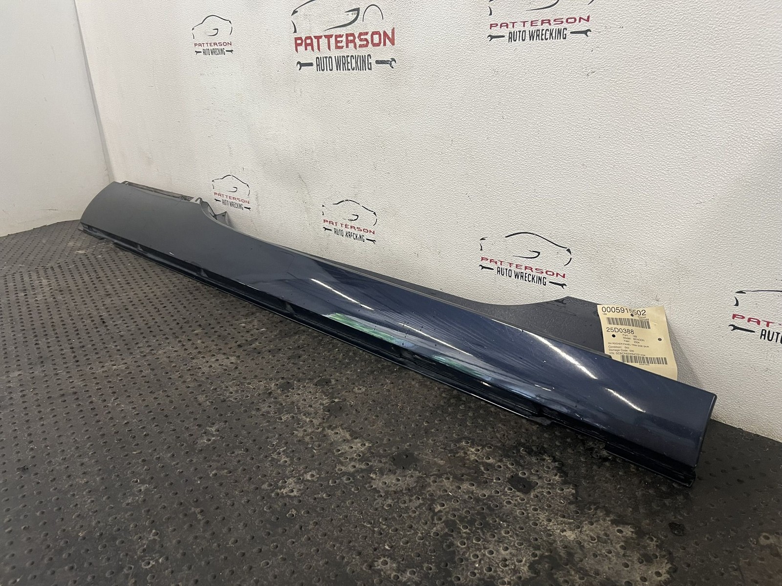 04 BENTLEY CONTINENTAL RH ROCKER PANEL TRIM SIDE SKIRT MOULDING CLADDING LR5W
