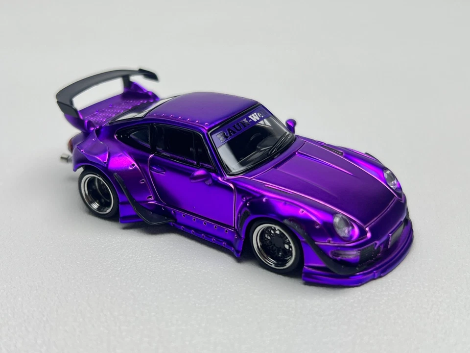 RARO!!! Modelo de coche diecast edición Malasia modelo 1/64 Porsche RWB 993 TMCS2025 Foto 4 de 4
