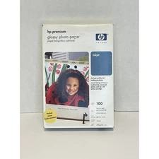 HP Premium Glossy Photo Paper 4x6 100 Sheets Inkjet New Sealed