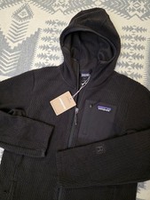 Patagonia Women's R1 Air Full Zip Fleece Hoody Sz S Black 40260 BLK NWT.