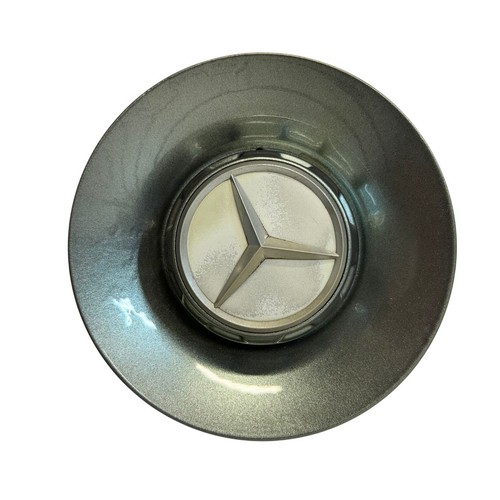 2pc Mercedes Benz W222 S63 AMG Wheel Hub Centre Cap A2224000800 - Silver - Picture 3 of 6