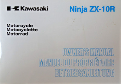 KAWASAKI ORIGINAL Betriebsanleitung Ninja ZX-10R ZX100E8F ZX100E D GB F