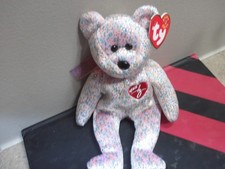 1999 TY Retired Beanie BABY "2001 SIGNATURE BEAR" MWMT - W/Tag Protector