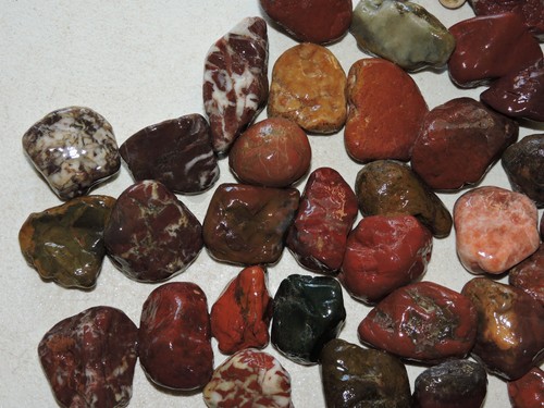 Lot of 🌈 Tumbler Size RAINBOW MIXED STONES from PNW (10 lb+) WEST COAST ROCKS - Picture 9 of 10
