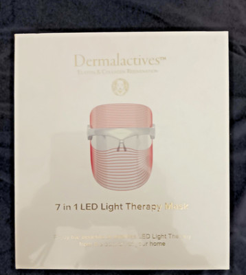 Dermalactives 7 in 1 LED Light Therapy Face MASK Anti-Aging NEW & SEALED
