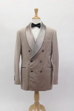 NWT 5995 Brunello Cucinelli Men's Velvety DB 2-Piece Tuxedo Suit 54/ 44US A258