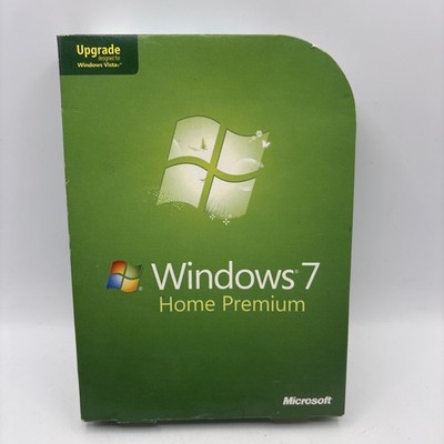 Microsoft Windows 7 Home Premium  UPGRADE for Vista w/ Product  Key  2009   USED