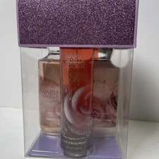 Bath & Body Works Women's Warm Vanilla Sugar Mist + Shower Gel + Lotion