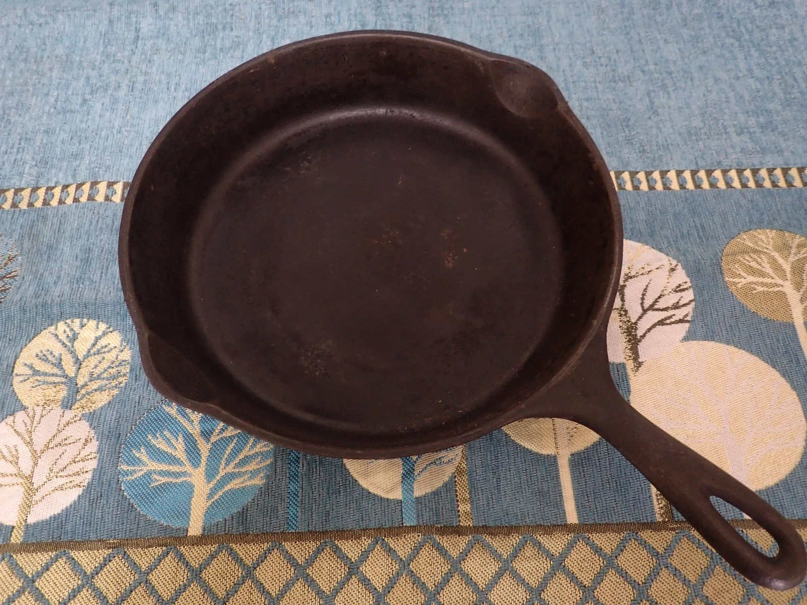 Vintage Wagner Ware Sidney 0 - No. '8' Cast Iron Skillet Double Spout