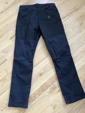 Topo Designs Men's Black Cordura Canvas Dual Pants Double Knee Utility Sz 32