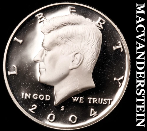 2004-S Silver Kennedy Half Dollar-Choice Gem Proof No Reserve #i2949