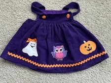Infant Girl Halloween Purple Dress - 6M