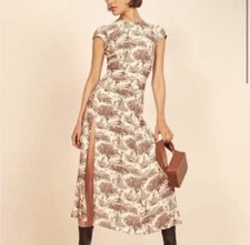 Reformation Midi Short Sleeve Dress Print