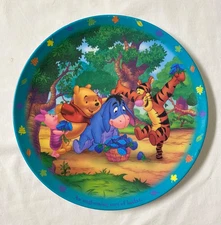 WINNIE THE POOH PLATE  Tigger Piglet Eeyore Melamine Plastic Zak Designs 2000s