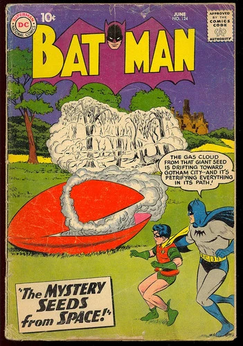 Batman #124 Unrestored Silver Age Superhero Vintage DC Comic 1959 GD+