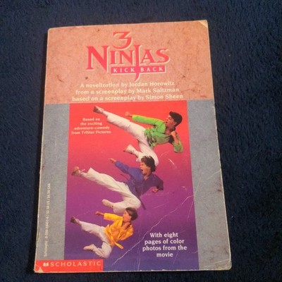 Vintage 90s 1994 3 Ninjas Kick Back Movie Scholastic Paperback Novelization